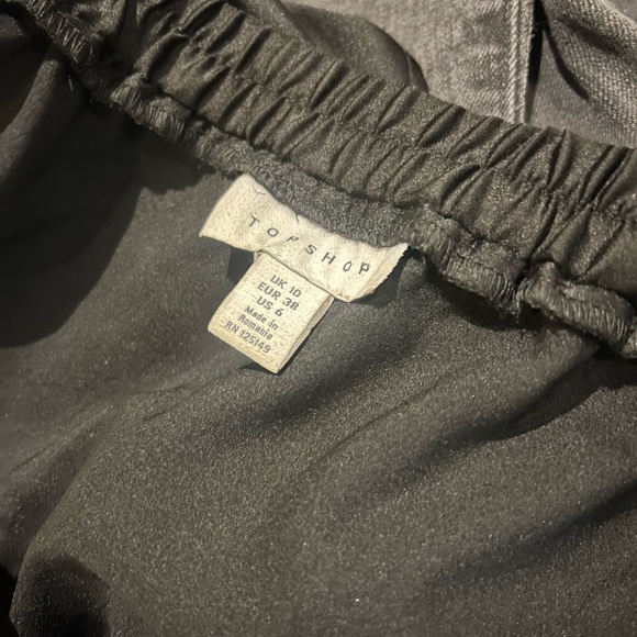 Topshop Black Ruffled Off-Shoulder Blouse - Picture 7 of 7